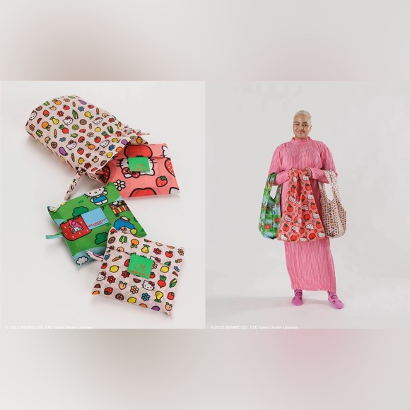 BAGGU x Hello Kitty Standard Bag Set - Picture 1 of 2